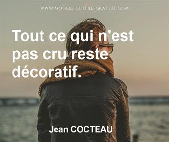 Citation de Jean COCTEAU