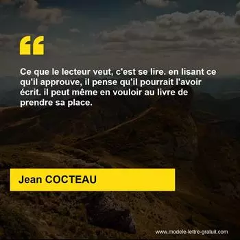 Citation Jean COCTEAU