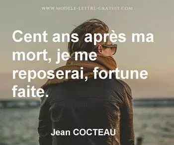 Citation de Jean COCTEAU