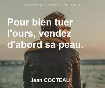 Citation de Jean COCTEAU