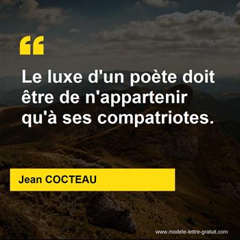 Citation de Jean COCTEAU