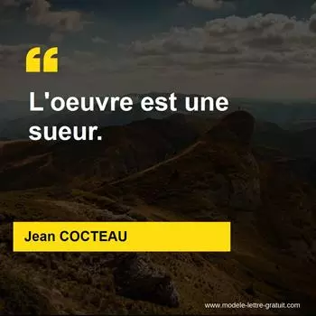 Citation Jean COCTEAU