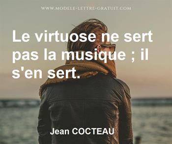 Citation de Jean COCTEAU