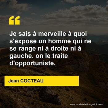 Citation de Jean COCTEAU