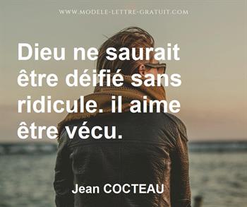 Citation de Jean COCTEAU