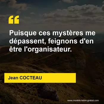Citation Jean COCTEAU