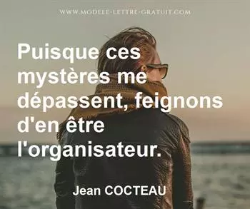 Citation de Jean COCTEAU