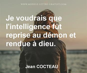 Citation de Jean COCTEAU