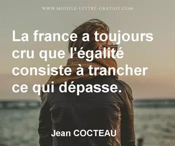 Citation de Jean COCTEAU