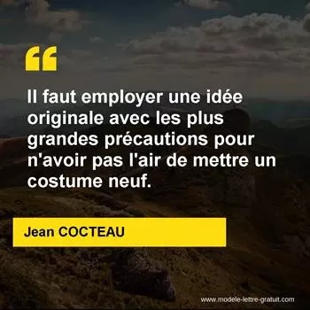 Citation Jean COCTEAU