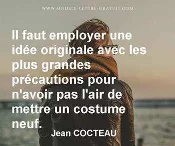 Citation de Jean COCTEAU