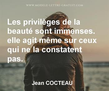 Citation de Jean COCTEAU