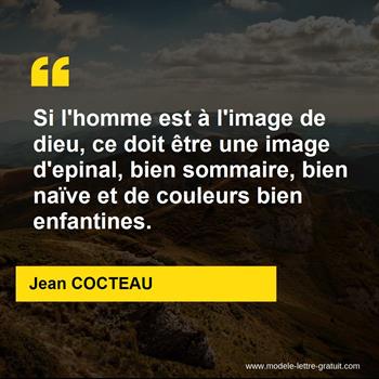 Citation de Jean COCTEAU