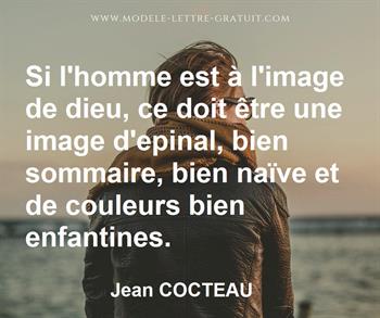 Citation de Jean COCTEAU