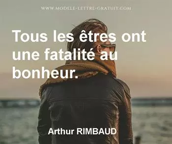 Citation de Arthur RIMBAUD 