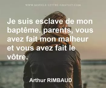 Citation de Arthur RIMBAUD