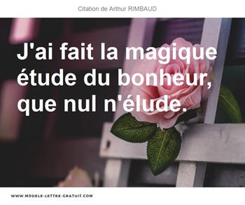 Citations Arthur RIMBAUD