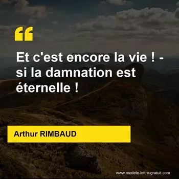 Citation Arthur RIMBAUD