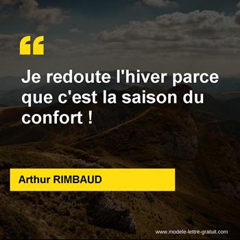 Citations Arthur RIMBAUD 