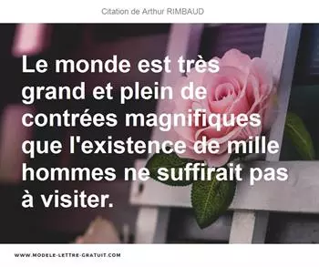 Citations Arthur RIMBAUD