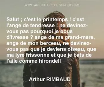 Citation de Arthur RIMBAUD