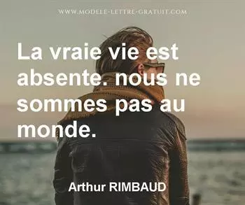 Citation de Arthur RIMBAUD 