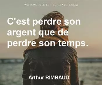 Citation de Arthur RIMBAUD
