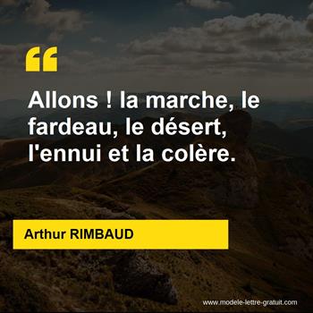 Citation de Arthur RIMBAUD 