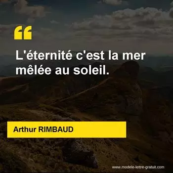 Citation Arthur RIMBAUD