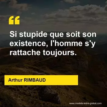 Citation Arthur RIMBAUD 