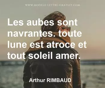 Citation de Arthur RIMBAUD 