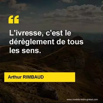 Citation Arthur RIMBAUD 