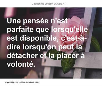 Citations Joseph JOUBERT