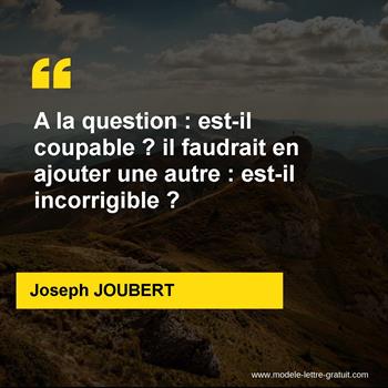 Citation de Joseph JOUBERT