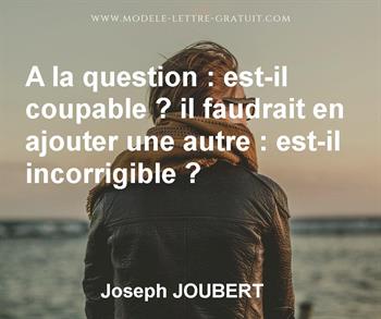 Citation de Joseph JOUBERT