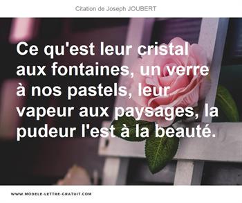 Citations Joseph JOUBERT