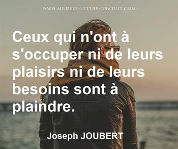 Citation de Joseph JOUBERT