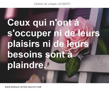 Citations Joseph JOUBERT
