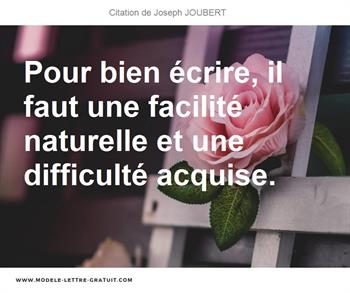 Citations Joseph JOUBERT