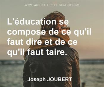 Citation de Joseph JOUBERT