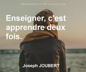 Citation de Joseph JOUBERT