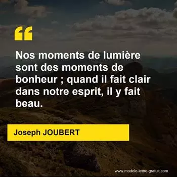 Citation Joseph JOUBERT