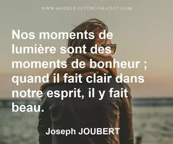Citation de Joseph JOUBERT