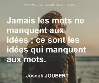 Citation de Joseph JOUBERT