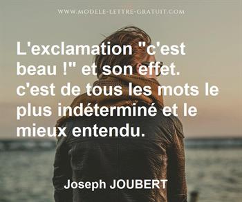 Citation de Joseph JOUBERT