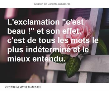 Citations Joseph JOUBERT