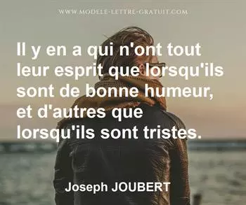 Citation de Joseph JOUBERT