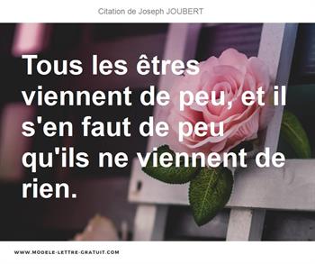 Citations Joseph JOUBERT