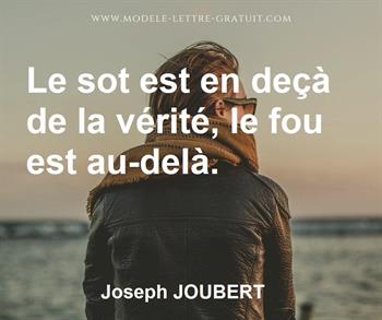 Citation de Joseph JOUBERT