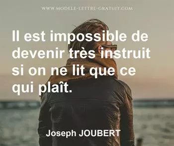 Citation de Joseph JOUBERT